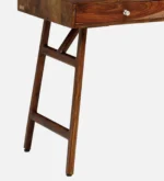 Mans Sheesham Wood Writing Table In Scratch Resistant Provincial Teak Finish - Image 10