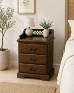 MapleGlow Contemporary Wooden Bedside Unit
