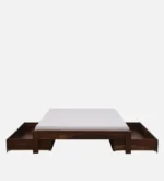 Marnixa Sheesham Wood Storage Bed in Earthy Wood Finish - Image 4