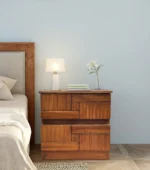 Mltrique Premium Sheesham Wood Nightstand with Storage Drawer