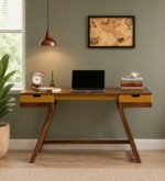Modern Wooden Study Table with Storage
