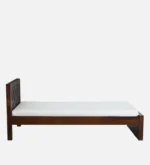 Lorixa Solid Wood Single Bed in Rich Walnut Tone - Image 3