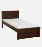 Lorixa Solid Wood Single Bed in Rich Walnut Tone - Image 6