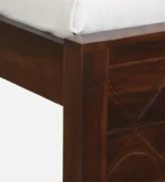 Lorixa Solid Wood Single Bed in Rich Walnut Tone - Image 9