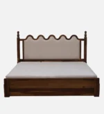Morlenza Elegant Wooden Platform Bed in Honey Oak Finish - Image 5