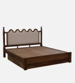 Morlenza Elegant Wooden Platform Bed in Honey Oak Finish - Image 9