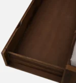 Morlenza Elegant Wooden Platform Bed in Honey Oak Finish - Image 11