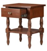 Mrvento Luxury Sheesham Wood Bedside Table with Storage Drawer - Image 2