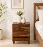 Mspen Natural Finish Bedside Cabinet with Drawer