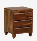 Mspen Natural Finish Bedside Cabinet with Drawer - Image 6