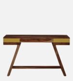 Nail Sheesham Wood Writing Table In Scratch Resistant Provincial Teak Finish - Image 6