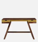 Nail Sheesham Wood Writing Table In Scratch Resistant Provincial Teak Finish - Image 8