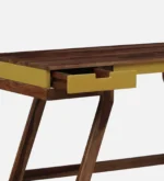 Nail Sheesham Wood Writing Table In Scratch Resistant Provincial Teak Finish - Image 10
