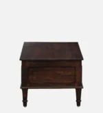 Neem Wood Handcrafted Coffee Table in Distressed Grey Finish - Image 8