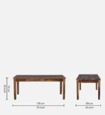 Nelmor Premium Sheesham Wood 8 Seater Dining Set with Comfortable Chairs - Image 5