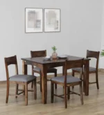 Nelmora Solid Wood Dining Table with Pure Grain Texture