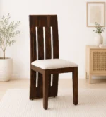 Nelvina Solid Sheesham Wood Chair in Natural Finish (Set Of 2)