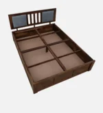 Nenvyra Sheesham Wood Storage Bed in Natural Earth Finish - Image 5