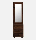 Nilan Solid Wood Dressing Table with Cabinet Storage - Image 3