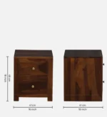 Nonroe Natural Wood Side Cabinet - Image 5