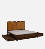 Nraftello Handmade Sheesham Wood Bedroom Bed for Modern Homes - Image 5