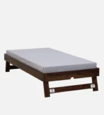Oelmora Solid Wood Single Bed with Minimalist Design and Smooth Finish - Image 5