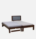 Oelmora Solid Wood Single Bed with Minimalist Design and Smooth Finish - Image 9