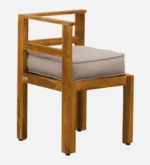 Oeltrona Sheesham Wood Dining Table Set in Warm Natural Tone with Smooth Finish - Image 6