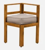 Oeltrona Sheesham Wood Dining Table Set in Warm Natural Tone with Smooth Finish - Image 9