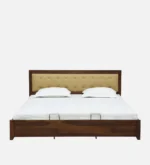 Orvesta Modern Storage Bed with Soft Headboard Finish - Image 3