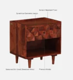 Ovorlin Handcrafted Wooden Side Cabinet - Image 5