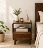 Palencia Natural Finish Wooden Side Table