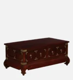 Paulownia Wood Lightweight Coffee Table in Whitewash Finish - Image 5