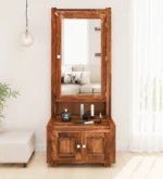 Pelisandre Solid Sheesham Wood Dresser in Teak Finish
