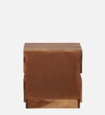 Pelix Natural Finish Solid Wood Bedside Cabinet - Image 2