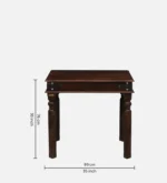 Porvexa Solid Wood Dining Table with Natural Texture and Strong Wooden Base - Image 5