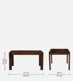 Prakriti Mango Wood Dining Table - Image 3