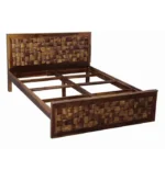 Privanta Premium Natural Wood Bedroom Bed with Elegant Minimal Finish - Image 2