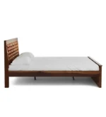 Privanta Premium Natural Wood Bedroom Bed with Elegant Minimal Finish - Image 5
