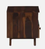 Pruven Sheesham Wood Bedside Table in Storm Grey Wood Finish - Image 6