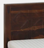 Qalvora Wooden Single Bed with Strong Base in Natural Finish - Image 7
