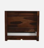 Qalvora Wooden Single Bed with Strong Base in Natural Finish - Image 12