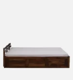 Qrexora Solid Wood Storage Bed in Forest Grain Texture - Image 2