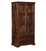 Rdorn India Aspen Wooden Finish Wardrobe with Mirror - Image 4