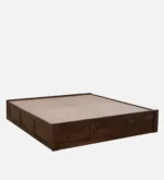 Regal Designer Wooden Storage Bed with Premium Walnut Finish for Modern Homes - Image 4