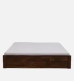 Regal Designer Wooden Storage Bed with Premium Walnut Finish for Modern Homes - Image 5
