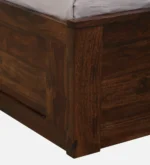 Regal Designer Wooden Storage Bed with Premium Walnut Finish for Modern Homes - Image 6