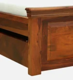 Rerona Contemporary Storage Bed with Upholstered Backrest and Hydraulic Storage - Image 2