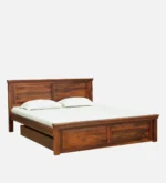 Rerona Contemporary Storage Bed with Upholstered Backrest and Hydraulic Storage - Image 3