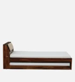 Rlvani Sheesham Wood Single Bed with Smooth Edges in Honey Oak Finish for Modern Homes - Image 3